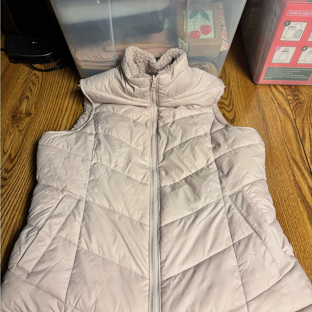 Time and Tru Pink Puffer Vest
